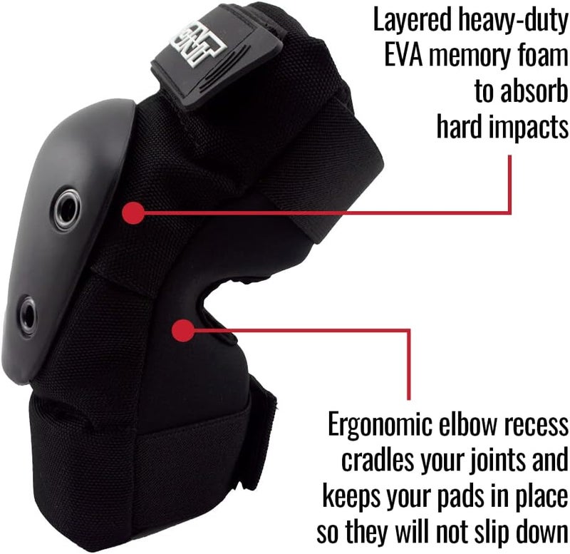 Bont Adult Elbow Skate Pads Protection for Roller Derby, Roller Skate, Park Skate, Ice Skate, Skateboard, Scooter - Image 4